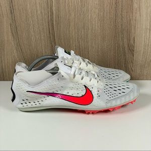 Nike Zoom Victory Elite 2 Track Spikes White Jade Crimson 835998-100 Men’s 5.5
